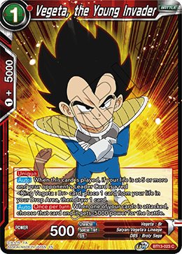 Vegeta, the Young Invader
