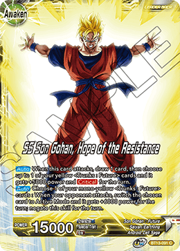 SS Son Gohan, Hope of the Resistance