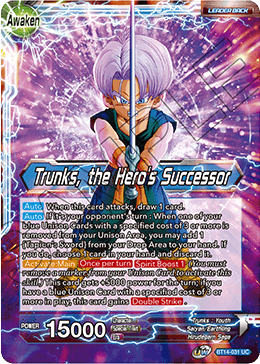 Trunks, the Hero's Successor