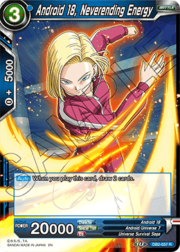 Android 18, Neverending Energy