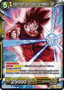 Kaio-Ken Son Goku, a Heavy Toll