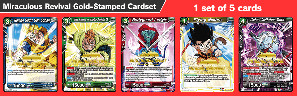 Miraculous Revival Gold-Stamped Cardset