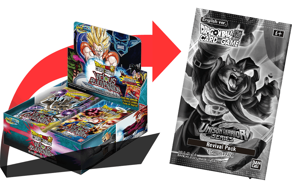 Details about   Vicious Rejuvenation Booster Pack Art 4x Booster Packs new Dragon ball super TCG 
