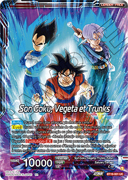 Son Goku, Vegeta et Trunks