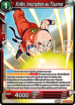 Krillin, Inscription au Tournoi