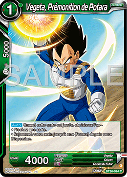 Vegeta, Prémonition de Potara