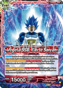 Vegeta SSB, Fierté Saiyan