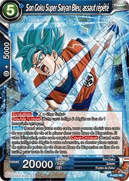 Son Goku Super Saiyan Bleu, assaut répété