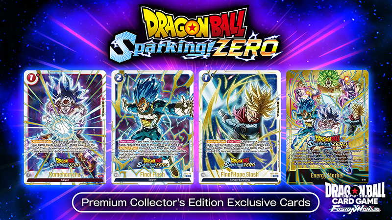 Exclusive cards included in Dragon Ball Sparking! Zero Premium Collector‘s Edition 