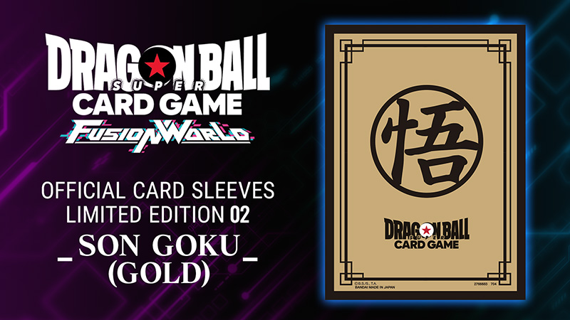 Official Card Sleeves Limited Edition 02 -Son Goku (Gold)-