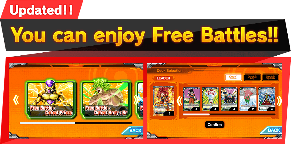 You can enjoy Free Battles!!