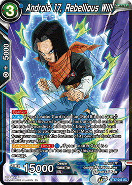 Android 17, Rebellious Will
