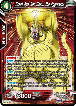 Great Ape Son Goku, the Aggressor