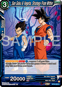 Son Goku & Vegeta, Strategy From Within