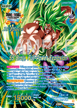 SS Broly, Full-Power Explosion