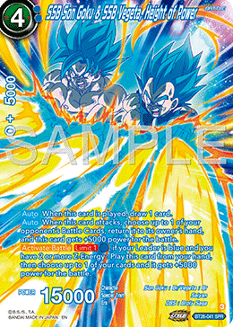 SSB Son Goku & SSB Vegeta, Height of Power