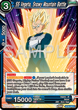 SS Vegeta, Snowy Mountain Battle