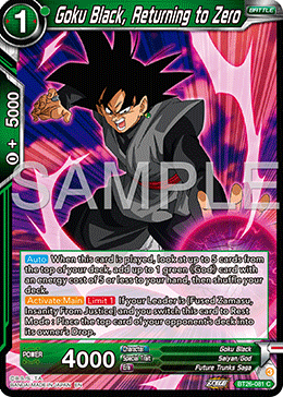 Goku Black, Returning to Zero