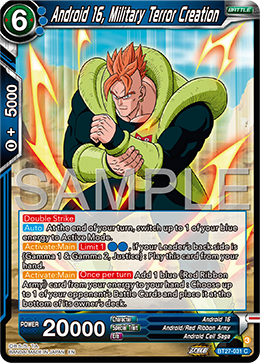 Android 16, Military Terror Creation