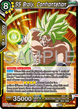 SS Broly, Confrontation