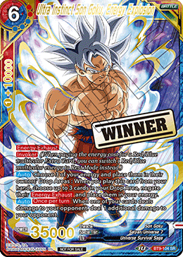 Ultra Instinct Son Goku, Energy Explosion