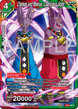 Champa and Beerus, Capricious Gods