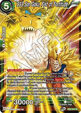 SS3 Son Goku, Fist of Fortitude