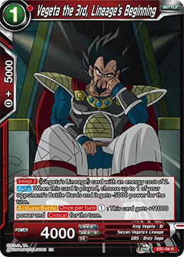 Vegeta the 3rd, Lineage's Beginning