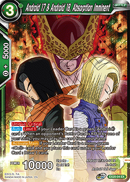 Android 17 & Android 18, Absorption Imminent