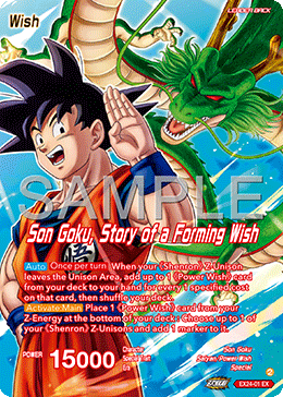 Son Goku, Story of a Forming Wish
