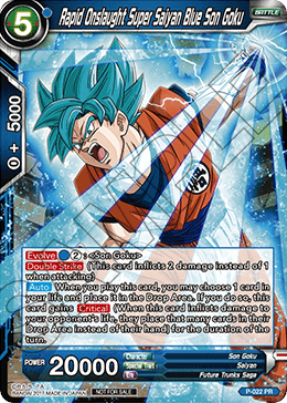 Rapid Onslaught Super Saiyan Blue Son Goku