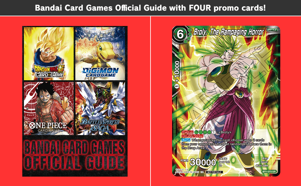 Bandai Card Games Official Guide with FOUR promo cards!